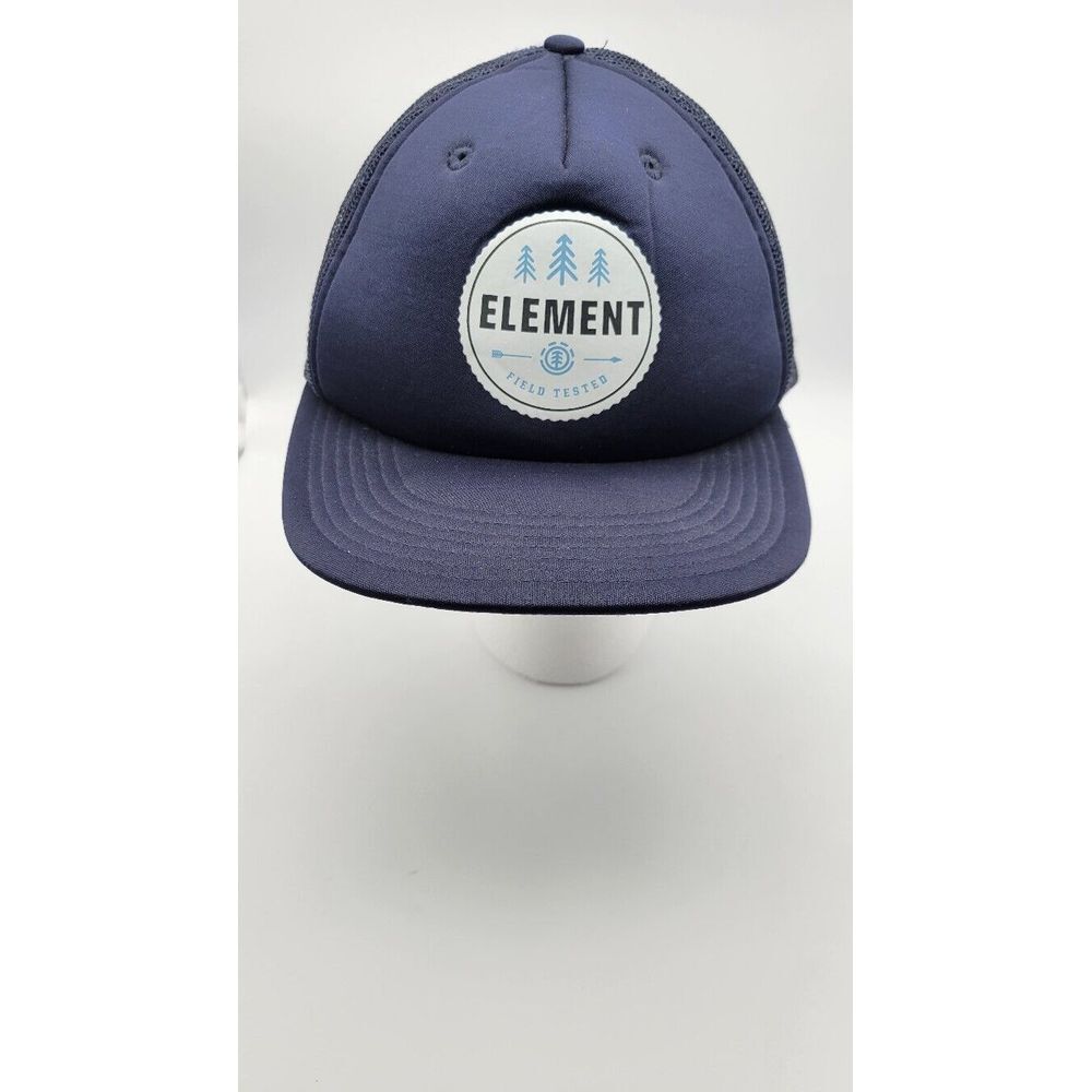 Element Crowns Flat Bill Trucker Hat Skateboarding Adjustable Strap Field Tested